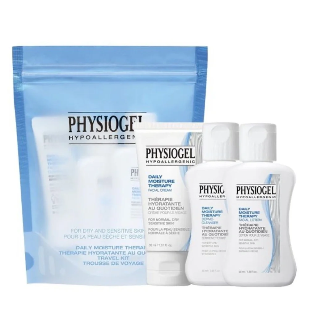 *PHYSIOGEL* 3-Pc Hypoallergenic Daily Moisture Therapy Travel Kit